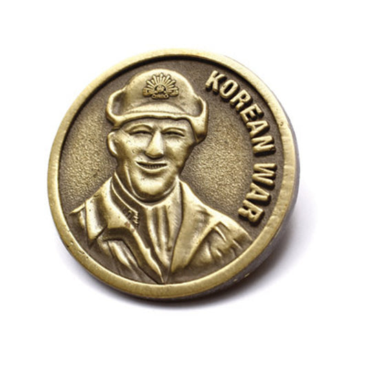 The Brass Lapel Pin is a stunning accessory that allows you to honour the service of those who fought in the Korean War. Show your support and gratitude for the brave soldiers with this beautifully crafted lapel pin. The antique brass finish adds a touch of elegance and sophistication to any outfit. www.moralepatches.com.au