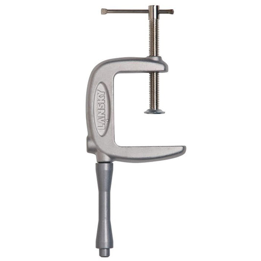 LM010 Super C Clamp Mount The Lansky C Clamp allows you to mount the Lansky Sharpening System on any convenient work surface. The C Clamp is drilled to accept post when clamped on either horizontal or vertical surface. www.moralepatches.com.au