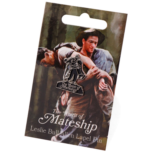 The Leslie Bull Allen Lapel Pin is a distinguished emblem that embodies the indomitable spirit of mateship and valour. This meticulously crafted lapel pin measures 19mm x 25mm, making it an elegant addition to your attire. www.moralepatches.com.au