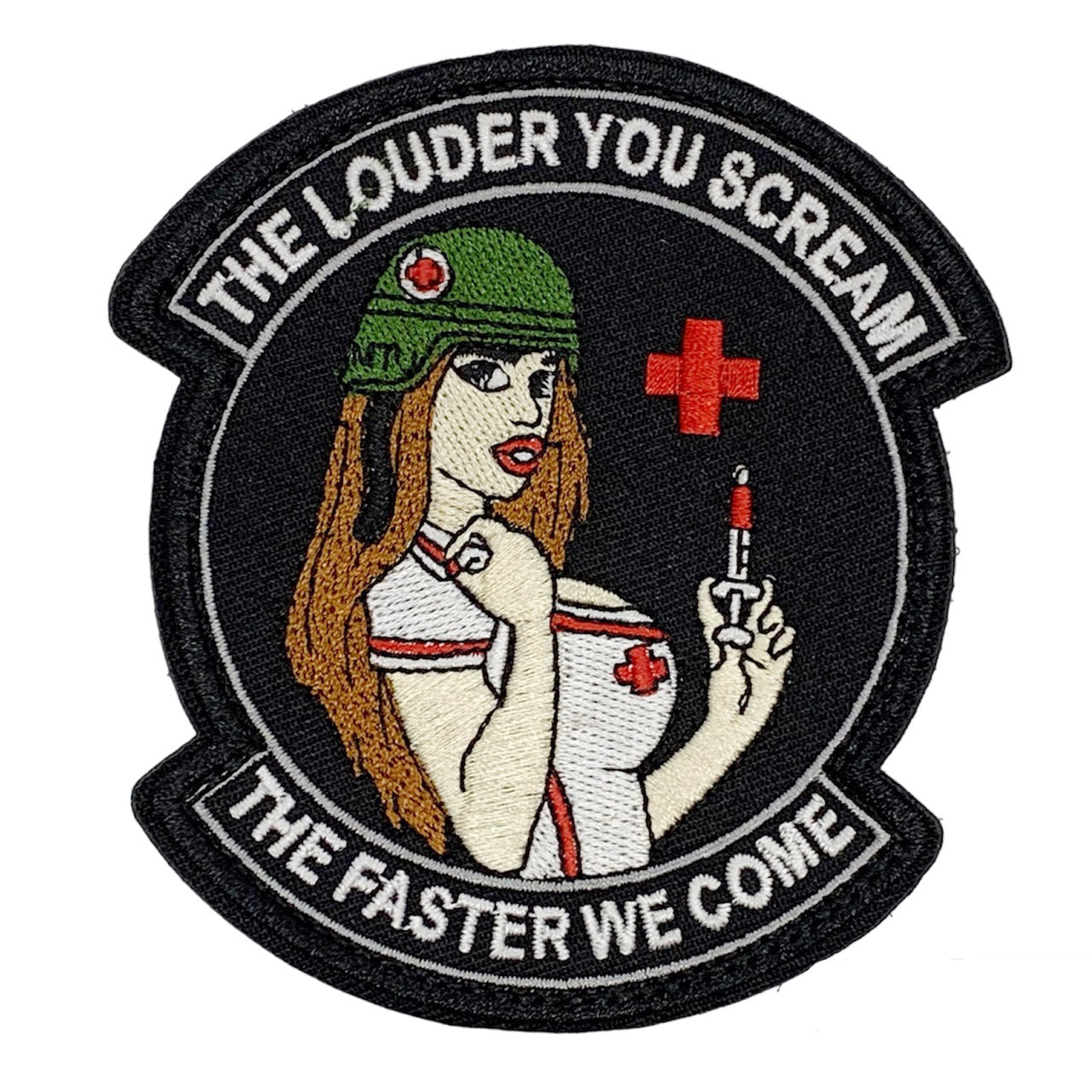 Boost volume with Scream Louder Patch Hook & Loop, measuring 10x9cm! Make a statement with this must-have accessory that speaks for itself! www.moralepatches.com.au