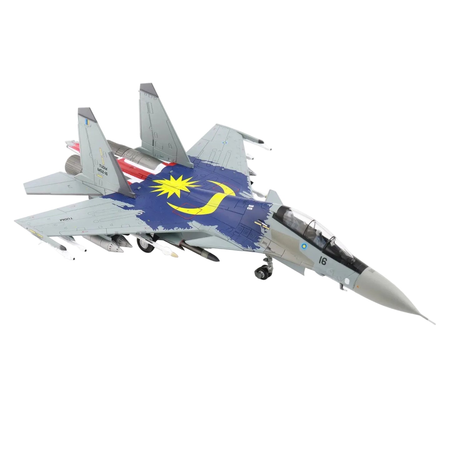 The SU-30MKM is a multirole fighter aircraft operated by the Royal Malaysian Air Force (TUDM). This variant of the Su-30 is tailored specifically for Malaysia, featuring advanced avionics, thrust-vectoring engines, and enhanced weaponry, making it highly capable in air-to-air and air-to-ground missions. www.moralepatches.com.au