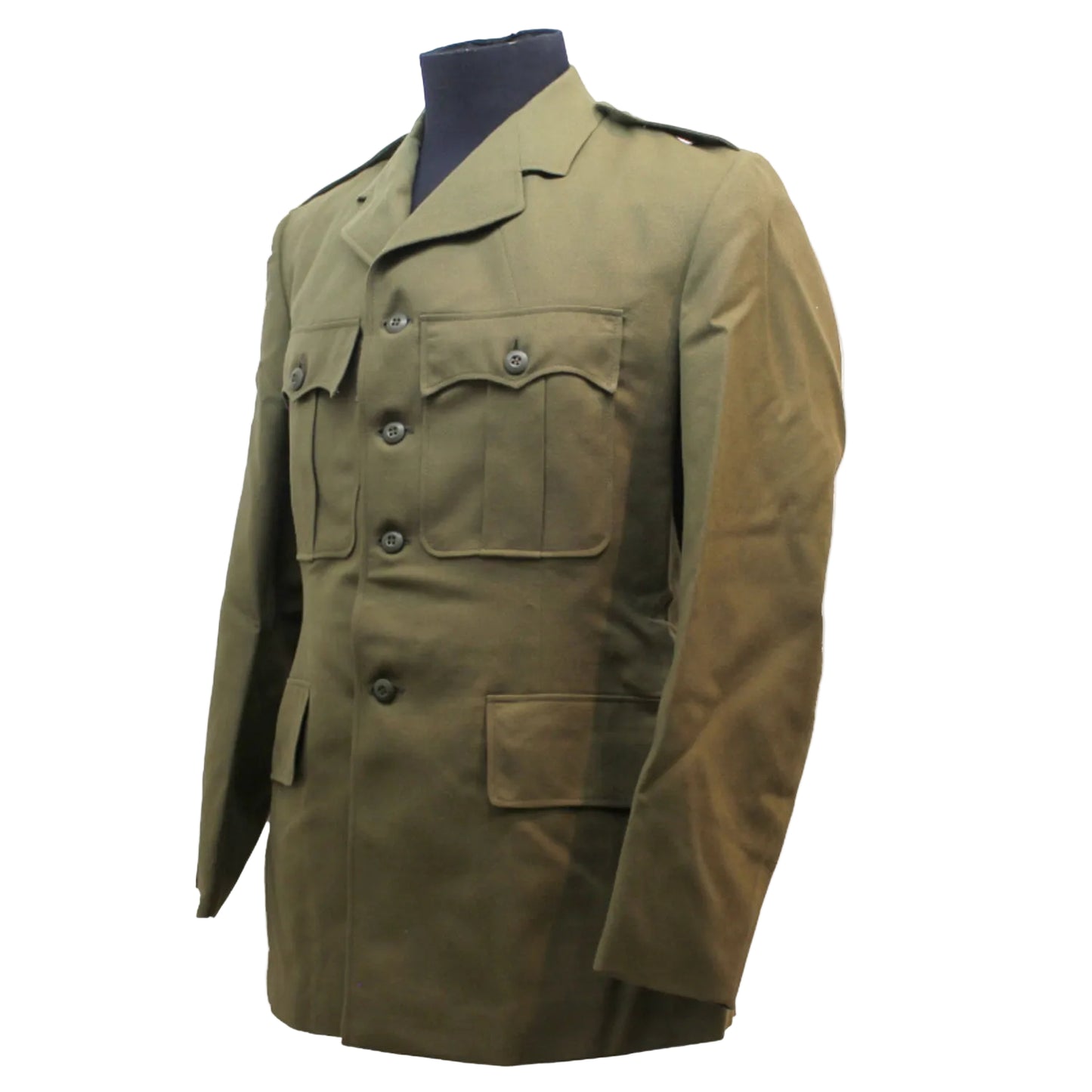 Original Australian Army Service Dress Uniform.&nbsp; Unissued
Dated from the 1960's through to the 1990's
Sizes are shown as chest size for the jacket in inches.
Matching trousers are listed below.&nbsp; Sorry but we can not swap sizes around all sets are sold as is. www.moralepatches.com.au