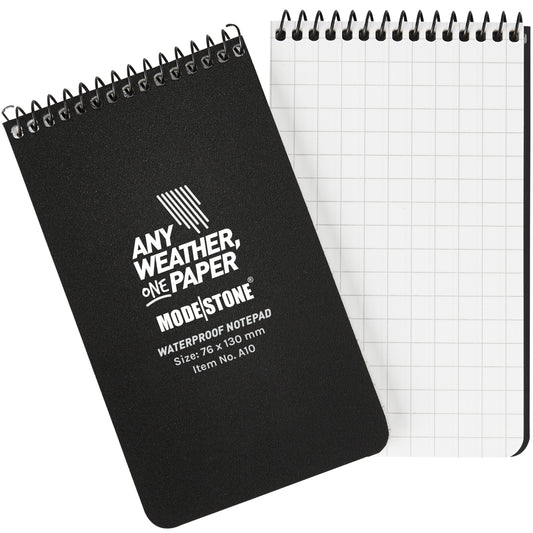 Experience the ultimate solution for your writing needs in the field with the Modestone MS-A10 Top Spiral Notepad! Perfect for diggers and cadets taking notes and instructions, this notebook will be a valuable tool for soldiers that need a small notebook in a hurry. Quickly access important notes and deliver positive missions with your section troops with this all-weather notebook. www.moralepatches.com.au