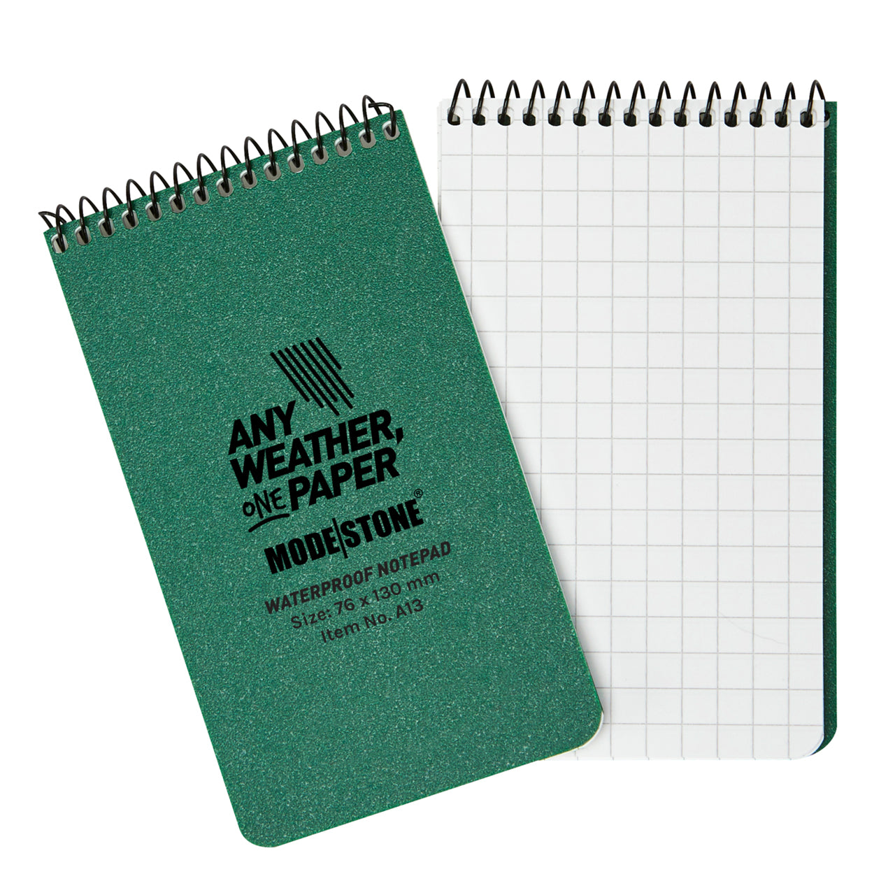 Experience the ultimate solution for your writing needs in the field with the Modestone MS-A12 Top Spiral Notepad! Perfect for diggers and cadets taking notes and instructions, this notebook will be a valuable tool for soldiers that need a small notebook in a hurry. Quickly access important notes and deliver positive missions with your section troops with this all-weather notebook. www.moralepatches.com.au