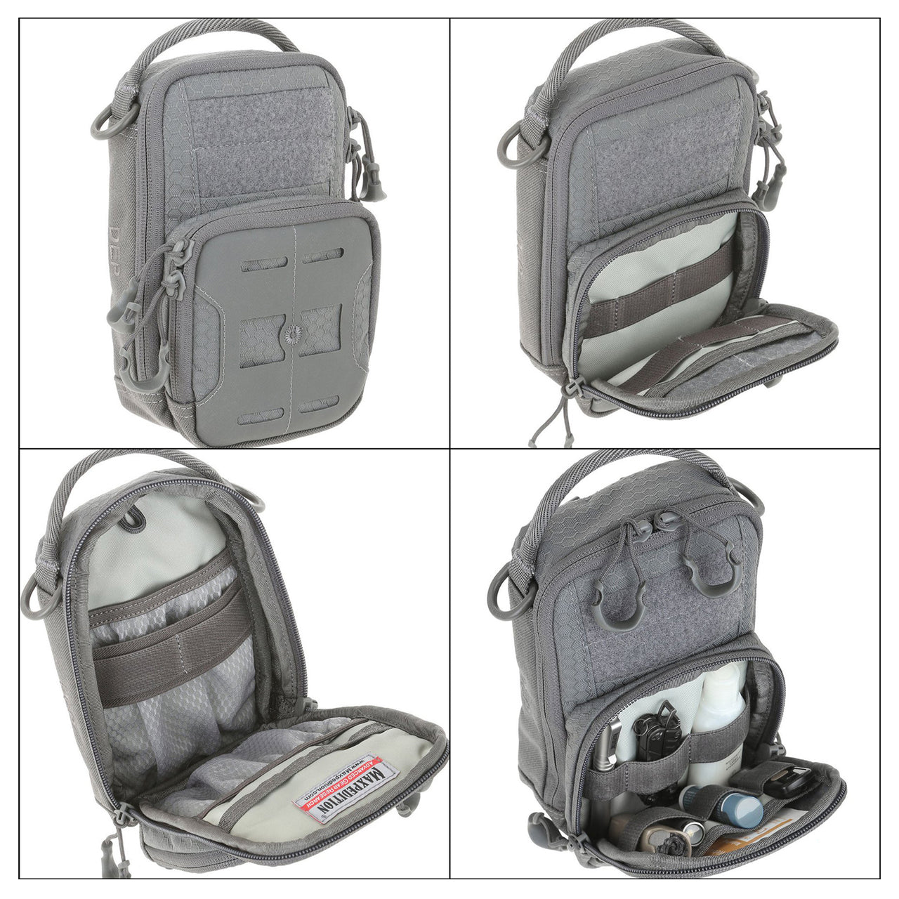 The DEP Daily Essentials Pouch is a two compartment pouch designed for everyday carry. It is sized to wear on a belt or to attach to the side of a pack. A loop field is positioned on the front for patch adhesion. www.moralepatches.com.au