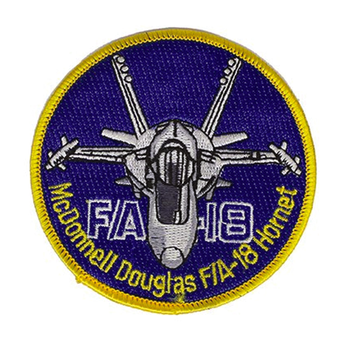 The McDonnell Douglas F/A-18 Hornet is a twin-engine, supersonic, all-weather, carrier-capable, multirole combat jet, designed as both a fighter and attack aircraft (hence the F/A designation).  www.moralepatches.com.au