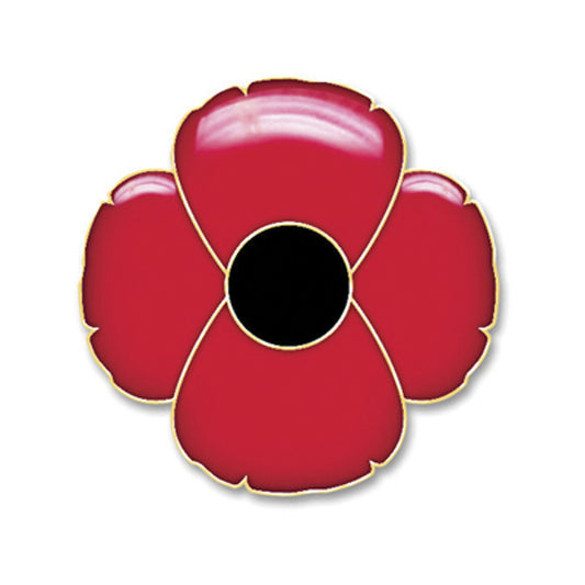 The Metal Poppy Badge On Card is a must-have accessory for both males and females who appreciate military-inspired fashion. www.moralepatches.com.au