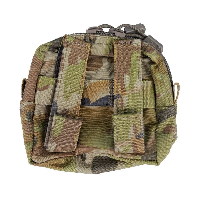 This Mini Accessory Pouch is a pouch for those small essential items that would get lost in a larger pouch. The Mini Accessory pouch only tales up 2 Molle columns and will fit easily on a belt or in that tight spot on your chest rig. www.moralepatches.com.au