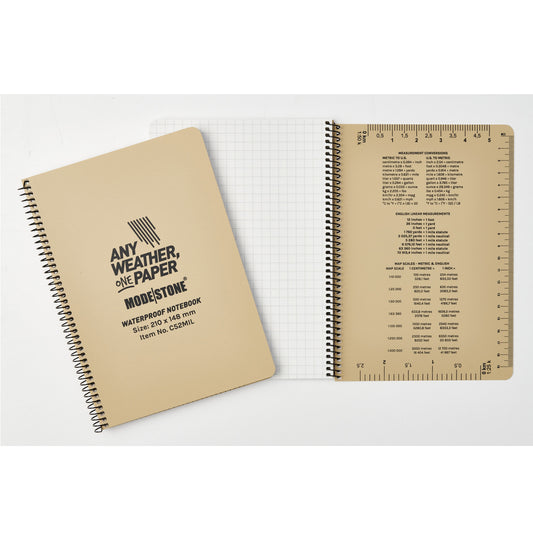 Experience the ultimate solution for your writing needs in the field with the Modestone C52MIL Side Spiral Notepad! Perfect for small diagrams and step-by-step instructions, this A5-sized notebook will be a valuable tool for officers in the Platoon HQ tent. Quickly access important notes and deliver powerful briefings to your troops with this all-weather notebook. www.moralepatches.com.au