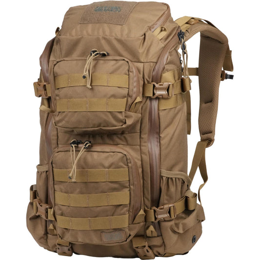 A loop-lined laptop sleeve, internal bottle pockets and attached admin lid offer work-rich features, yet the hydro-ported body panel is ready for off-road adventures. www.moralepatches.com.au