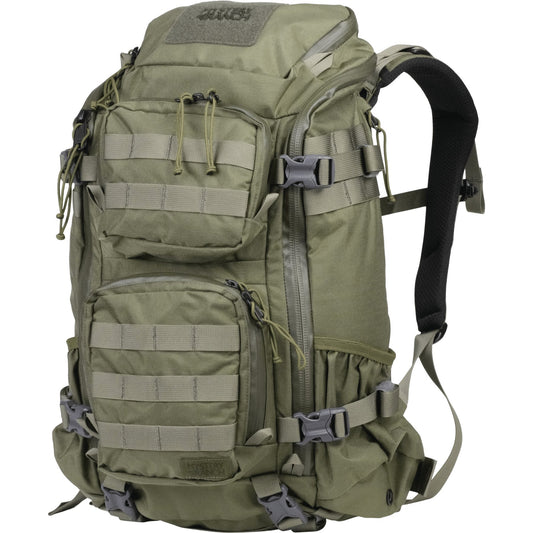 A loop-lined laptop sleeve, internal bottle pockets and attached admin lid offer work-rich features, yet the hydro-ported body panel is ready for off-road adventures.  www.moralepatches.com.au