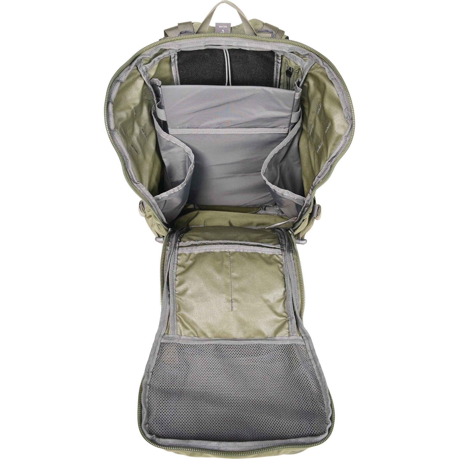 A loop-lined laptop sleeve, internal bottle pockets and attached admin lid offer work-rich features, yet the hydro-ported body panel is ready for off-road adventures.  www.moralepatches.com.au