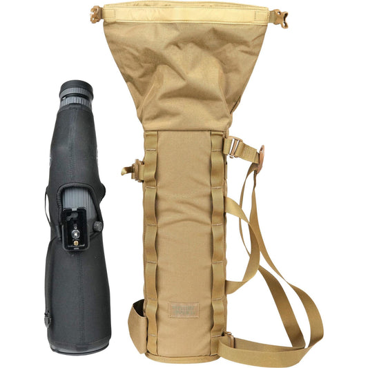 Built to fit multiple sizes of spotters, the SPOTTING SCOPE SLING protects your optics until it is time to find that buck or bull of your dreams. www.moralepatches.com.au