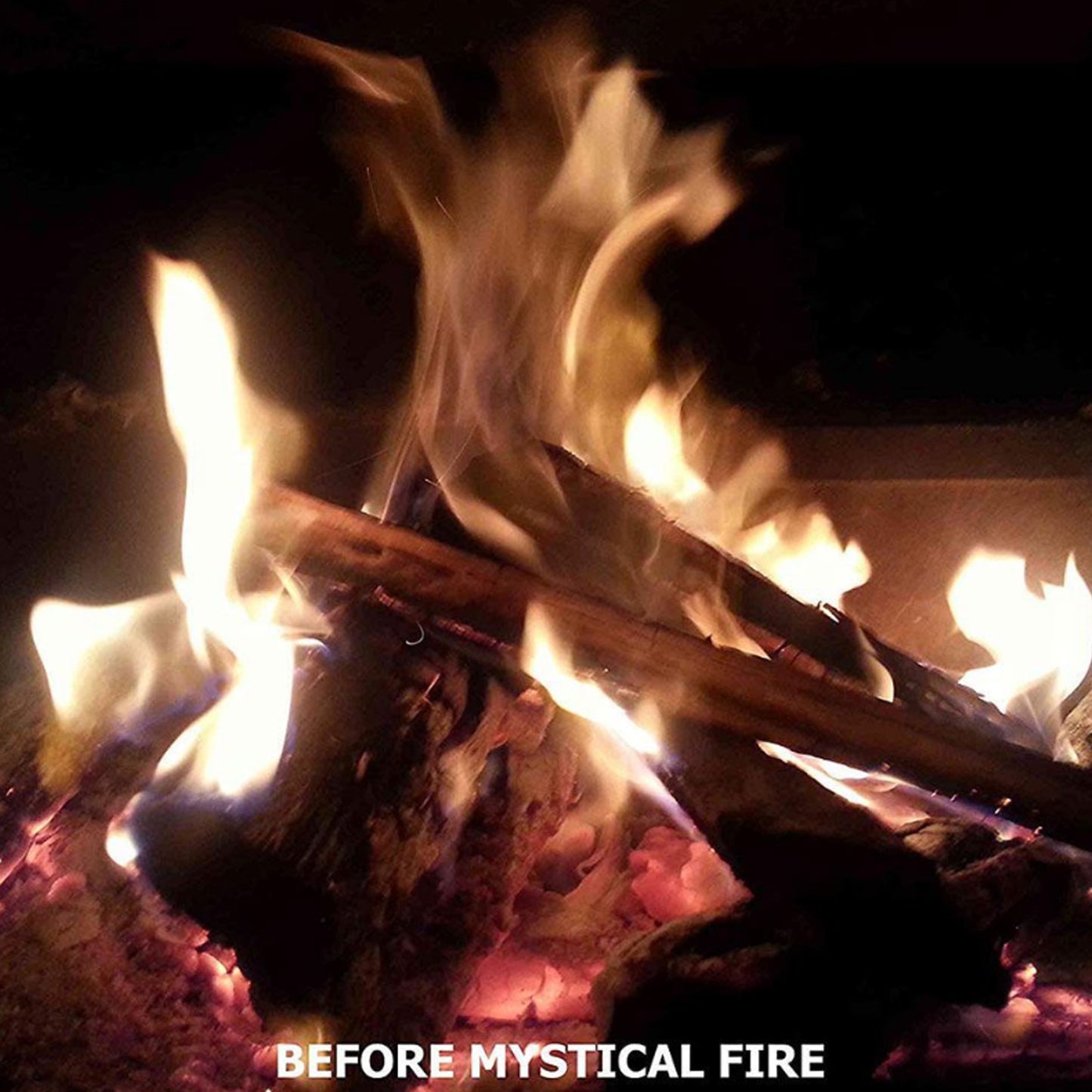 Mystical Fire is an exciting campfire novelty that&nbsp;produces vibrantly coloured flames&nbsp;in any timber fire. Watch in amazement as flames turn from&nbsp;red to blue to green to violet, providing entertainment for the whole family on your next camping trip. This 60% expanded packet increases burn time! www.moralepatches.com.au