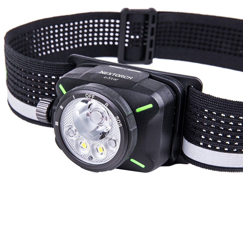 The NEXTORCH eStar is a lightweight, high-performance headlamp engineered for demanding environments.&nbsp;With a dual-beam output of up to 1300 lumens and multiple light modes including spot, flood, red light, and SOS, the eStar ensures optimal visibility in a wide range of tasks—from night trekking to emergency response. www.moralepatches.com.au