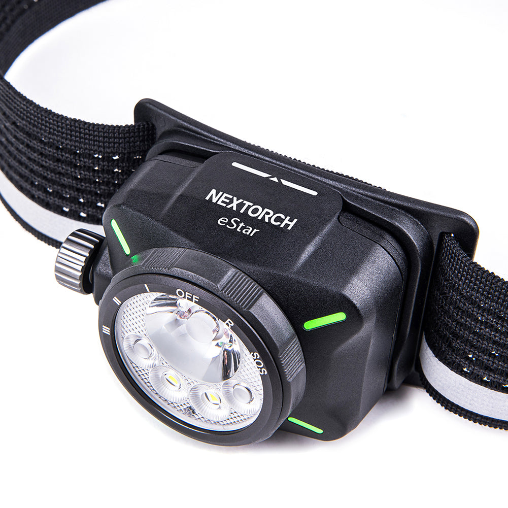 The NEXTORCH eStar is a lightweight, high-performance headlamp engineered for demanding environments.&nbsp;With a dual-beam output of up to 1300 lumens and multiple light modes including spot, flood, red light, and SOS, the eStar ensures optimal visibility in a wide range of tasks—from night trekking to emergency response. www.moralepatches.com.au