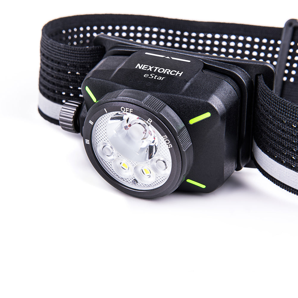 The NEXTORCH eStar is a lightweight, high-performance headlamp engineered for demanding environments.&nbsp;With a dual-beam output of up to 1300 lumens and multiple light modes including spot, flood, red light, and SOS, the eStar ensures optimal visibility in a wide range of tasks—from night trekking to emergency response. www.moralepatches.com.au