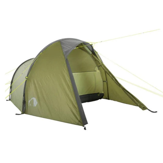 Sturdy 3-person tent in tunnel construction with two pole arches, waterproof sealed seams and front entrance through the vestibule. www.moralepatches.com.au