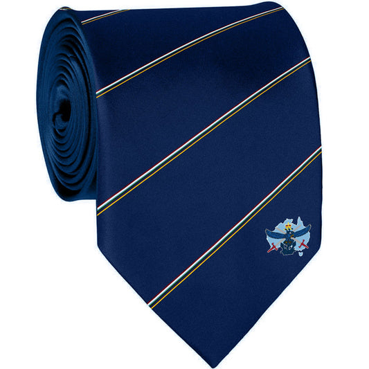 Show your commitment and pride with a Nashos Tie! Crafted with premium woven polyester and adorned with the classic Nashos insignia and colours, this unique accessory is the perfect way to express your association. Order now! www.moralepatches.com.au