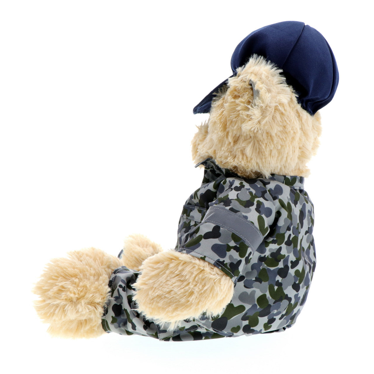 This wonderfully cuddly 40cm Navy bear brings joy to both young and old, and celebrates the brave heroes of the Royal Australian Navy. Show your pride in our country and express your admiration with this possibly most lovable Navy bear ever. Unforgettable comfort and delight guaranteed! www.moralepatches.com.au