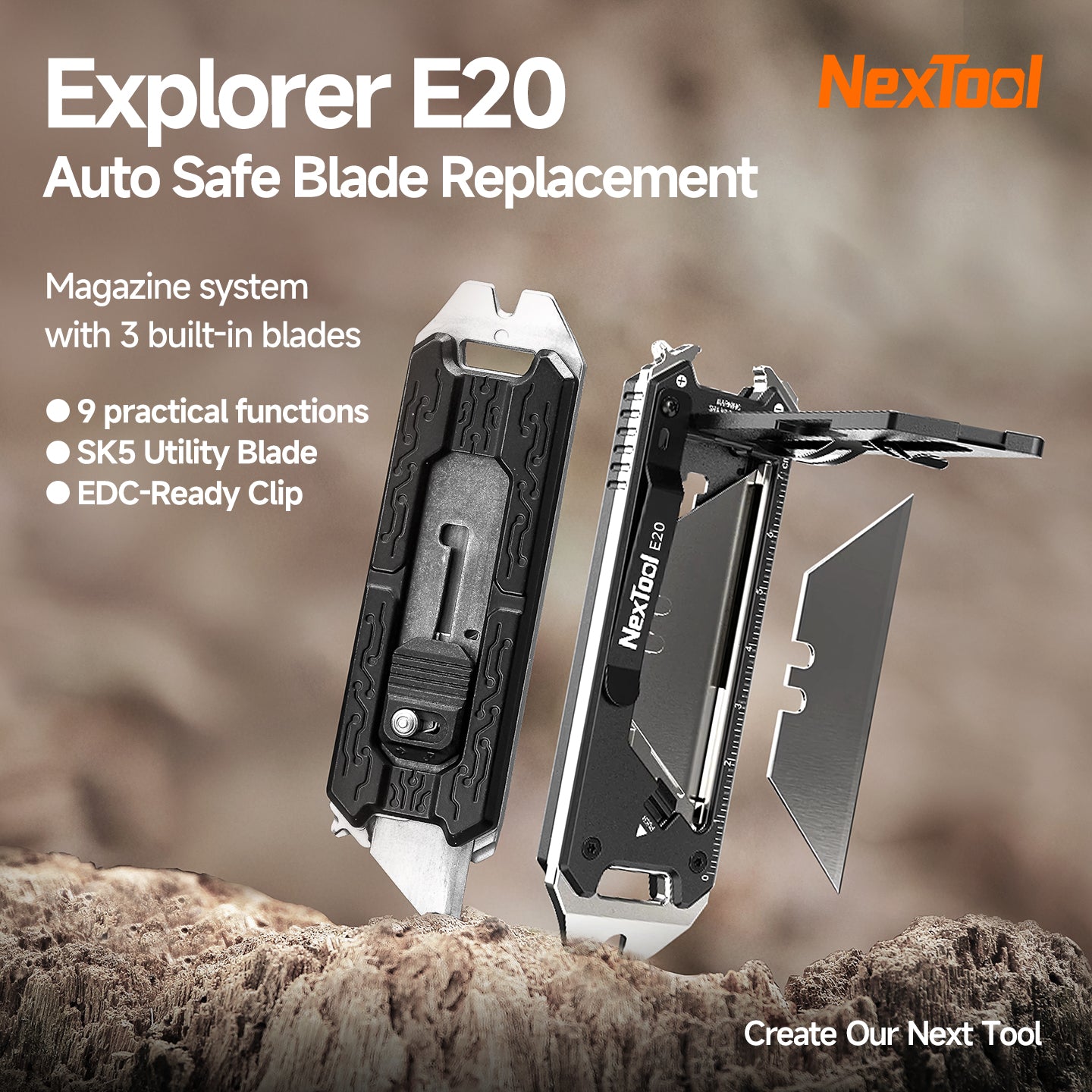 The NexTool Explorer E20 is a compact and practical Manual OTF (Out The Front) multi-tool built for reliability and portability. Designed to deliver essential gripping, cutting and fastening functions in a streamlined folding format, it is suited for everyday carry, outdoor activities and light maintenance work. www.moralepatches.com.au