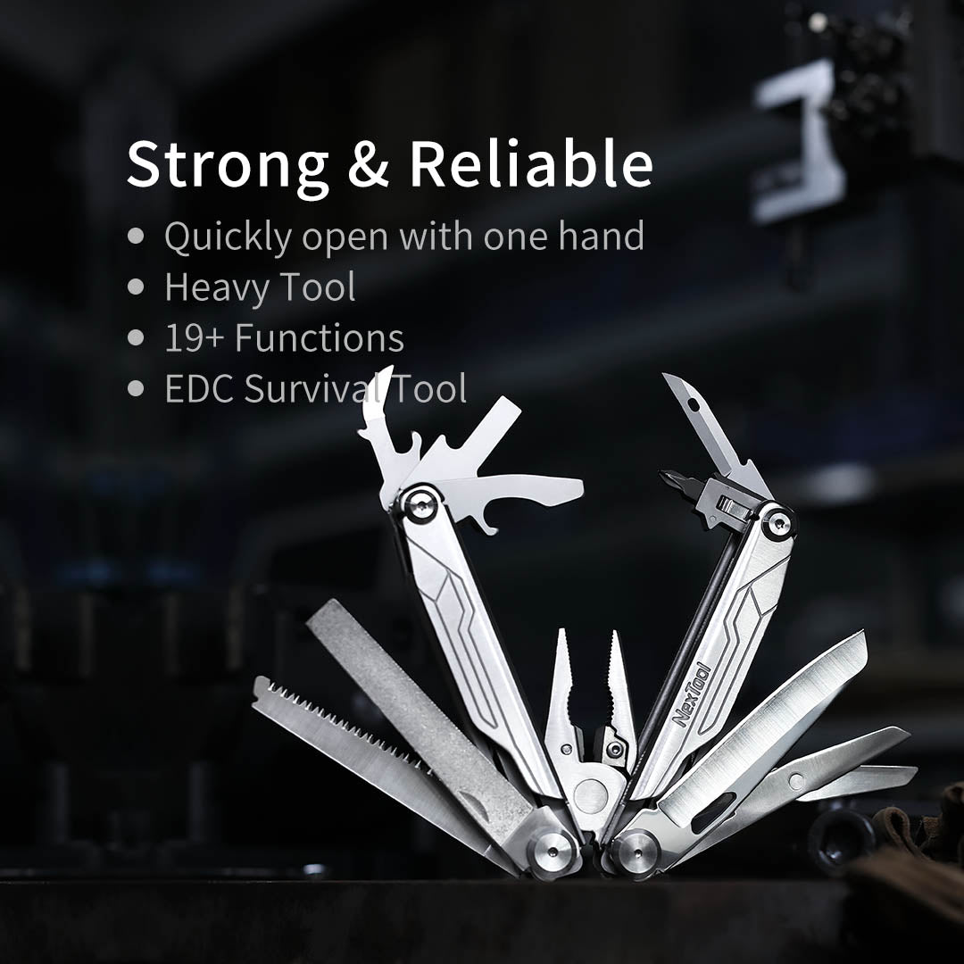 The NexTool Flagship Captain is engineered as a robust, full-featured multi-tool designed for daily utility, outdoor use and maintenance tasks. Built with durable stainless steel construction and precision-machined components, it offers dependable performance across cutting, gripping and fastening applications. www.moralepatches.com.au