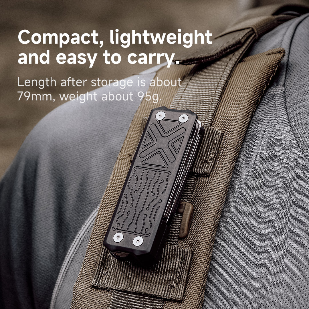 The NexTool Pocket Tool E1 is engineered as a minimalist everyday carry solution for users who require compact functionality without bulk. Designed for portability and quick deployment, the E1 integrates essential tools into a slim stainless steel format suitable for pocket, keychain or kit carry. www.moralepatches.com.au