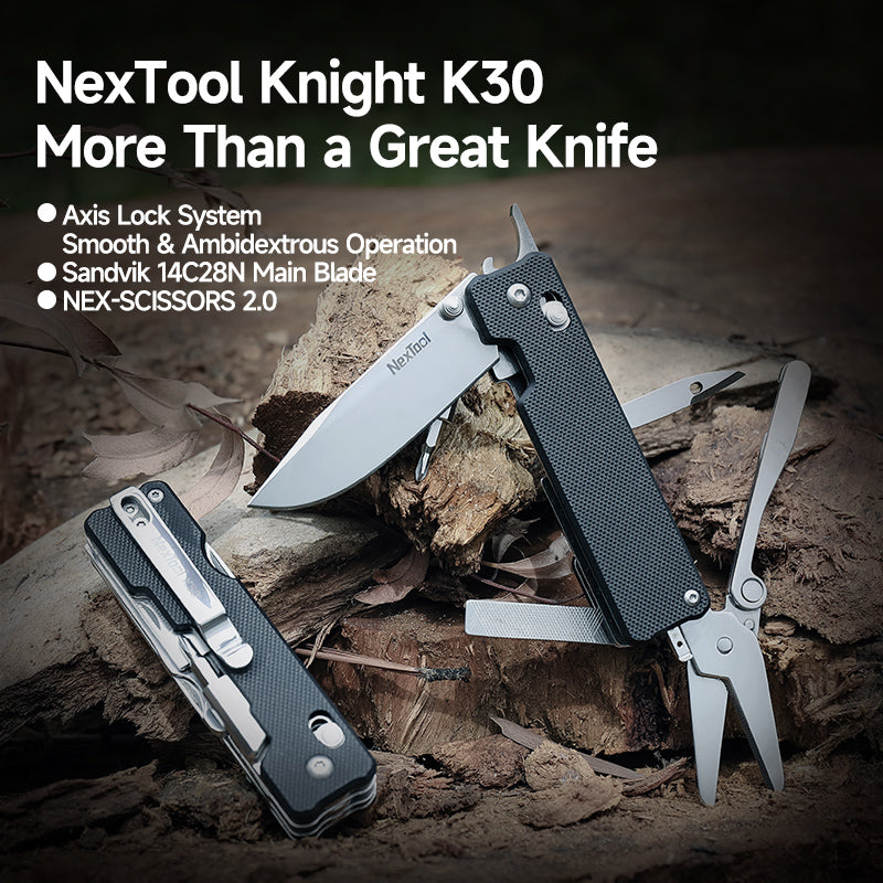 The NexTool Knight K30 is a compact folding EDC knife engineered for practicality, portability and everyday reliability. Designed with a clean profile and durable construction, it provides dependable cutting performance in a lightweight format suitable for daily carry. www.moralepatches.com.au