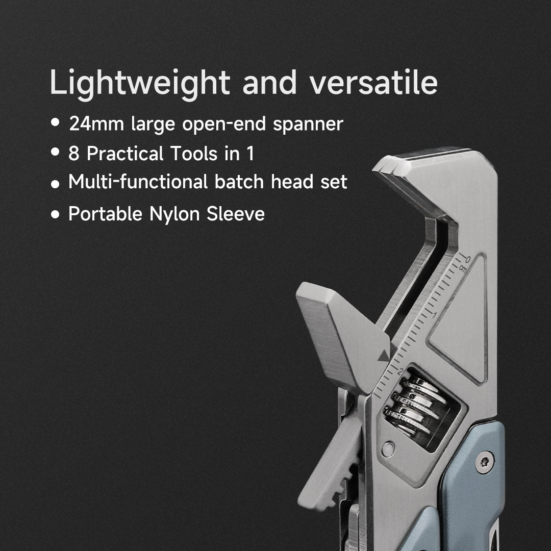 The NexTool Light Wrench W2 is engineered as a lightweight and compact fastening tool built for portability without sacrificing performance. Designed with a precision adjustable jaw mechanism, it provides secure grip across a range of fastener sizes while maintaining a slim profile suitable for carry kits and small tool setups. www.moralepatches.com.au