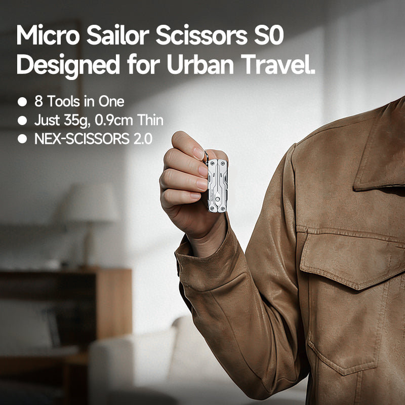 The NexTool Micro Sailor Scissors S0 is engineered as a compact precision cutting tool designed for portability and convenience. Built with stainless steel construction and a folding mechanism for safe storage, it delivers reliable performance in a minimalist format. www.moralepatches.com.au