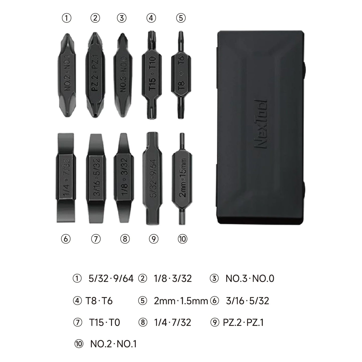 The NexTool Bit Kit is designed to expand the fastening capability of compatible NexTool multi-tools equipped with a bit driver interface. Built for durability and precision, this kit provides a range of commonly used driver bits in a compact and portable format. www.moralepatches.com.au
