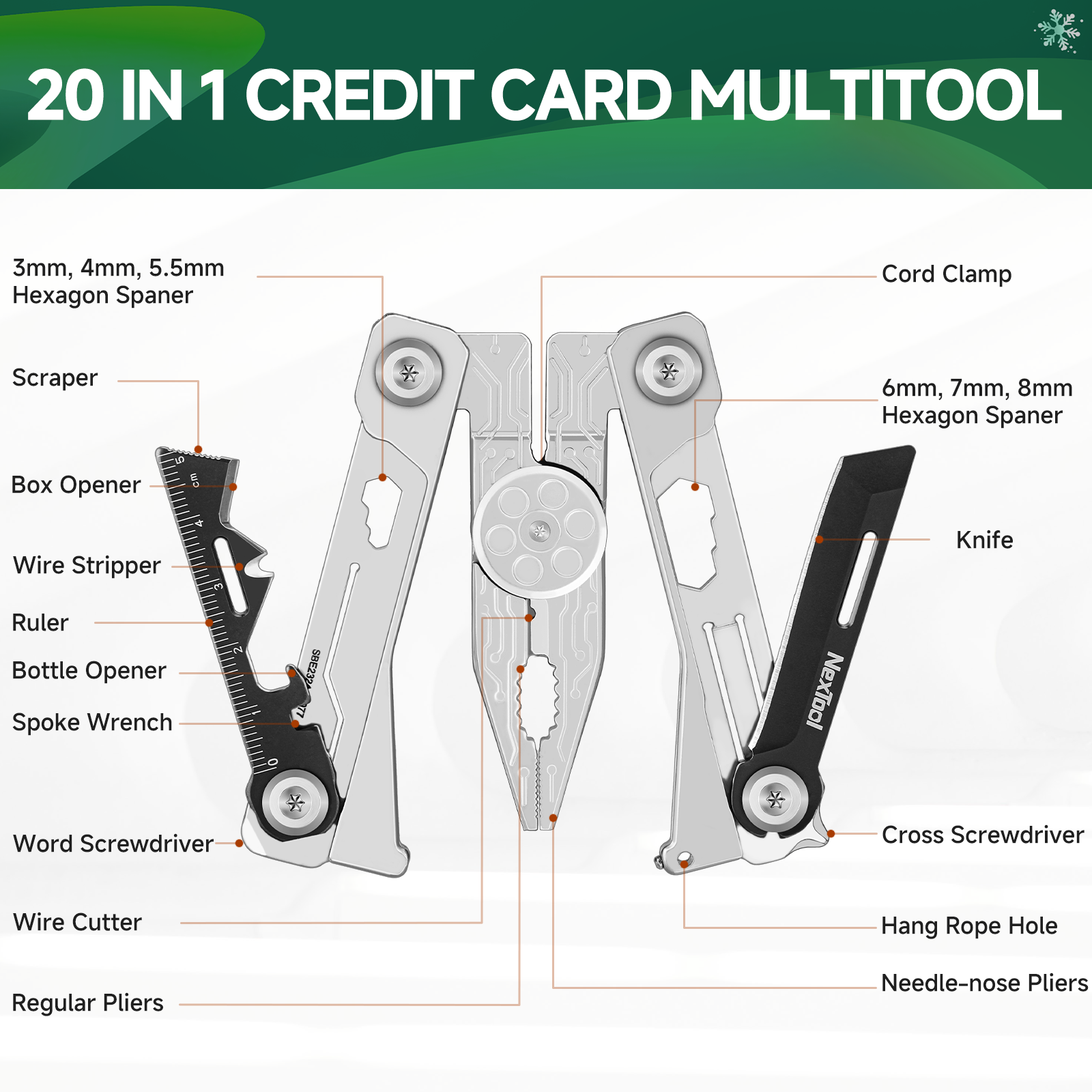 The NexTool Silver Blade EDC Tool is engineered as a minimalist everyday carry cutting solution built for portability and reliability. Designed with a compact folding structure, it delivers practical cutting performance while maintaining a slim and lightweight profile suitable for pocket carry. www.moralepatches.com.au