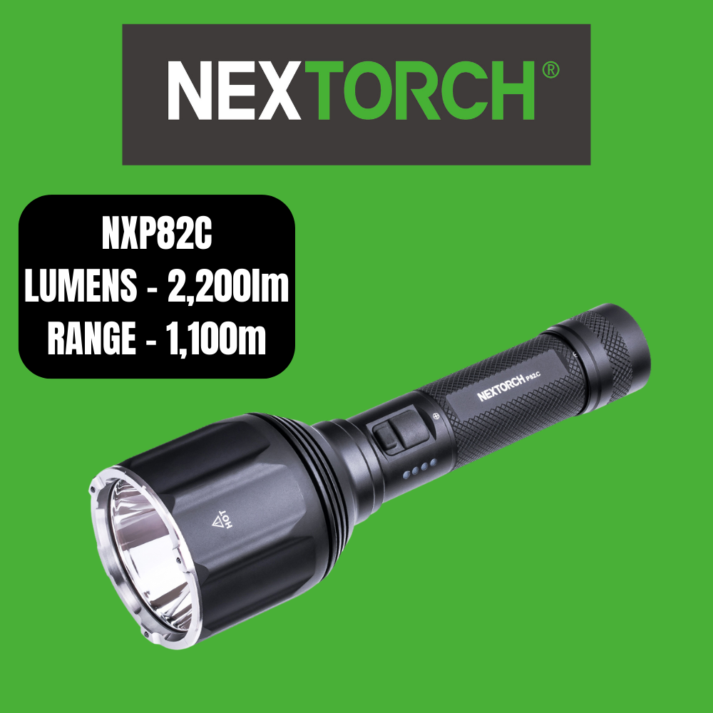 Nextorch P82C 2200 Lumen Long-Range Flashlight High-Powered LED Torch ...