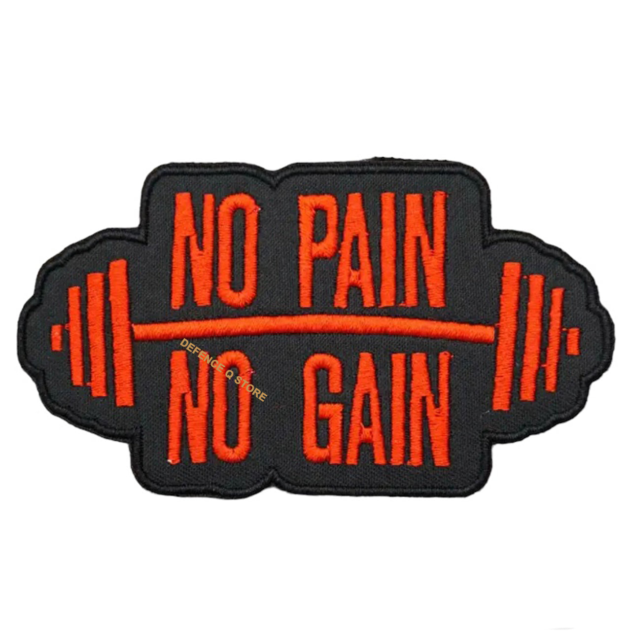 Elevate your gear to the next level with the No Pain No Gain Embroidery Velcro Backed Morale Patch. Easily attach it to any piece of field gear, clothing, or create a unique patch display! Infuse some fun and spookiness into your style today.  Size: 9x5cm  www.moralepatches.com.au