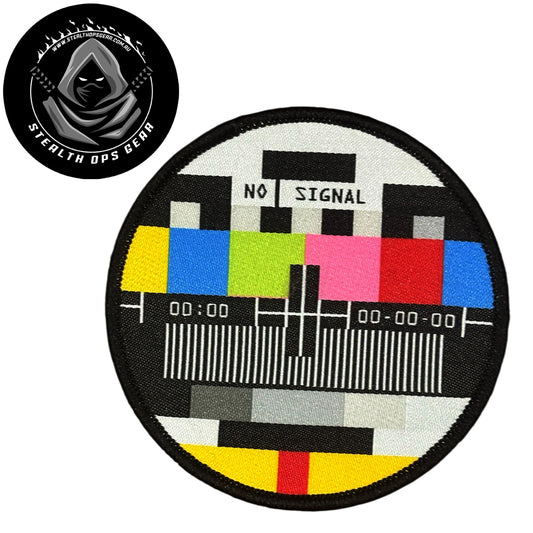 Unleash your creativity with the No Signal Circle Embroidery Patch Hook &amp; Loop Stealth Ops Gear! Measuring 8cm and featuring a beautifully embroidered design and secure hook &amp; loop backing, this patch is a must-have for any collector. www.moralepatches.com.au
