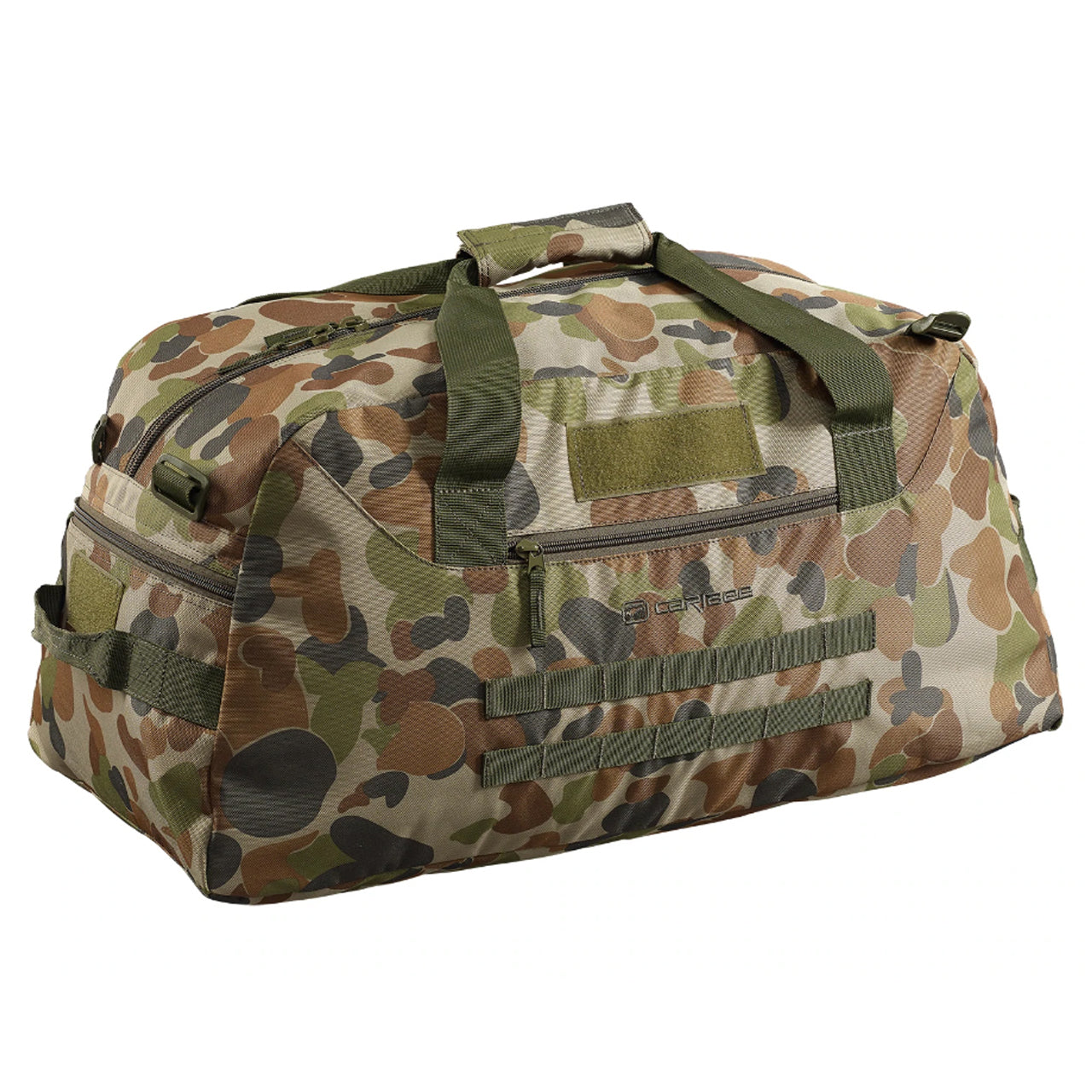 The Caribee Op’s Gear Bag is a military inspired 65L gear bag that is ideal to use camping, outdoors, sports, gym or travel. Great storage capacity and strong construction make this a versatile gear bag.