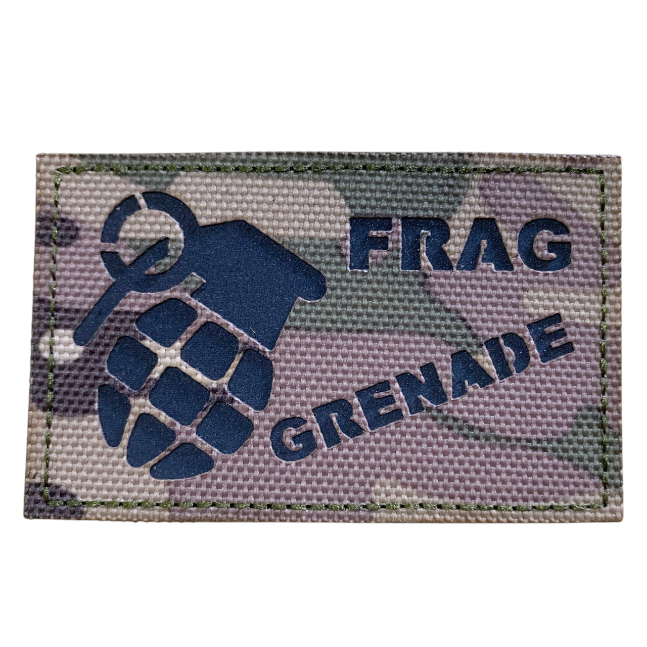 Inspire with the power of the Frag Grenade Laser Cut Patch! This hook and loop backed patch measures 5x8cm, and comes in a vibrant Multicam design to add flair to any patch collection. Both the hook and loop backing are provided for easy attachment. Don't miss out on this must-have addition to your collection! www.moralepatches.com.au