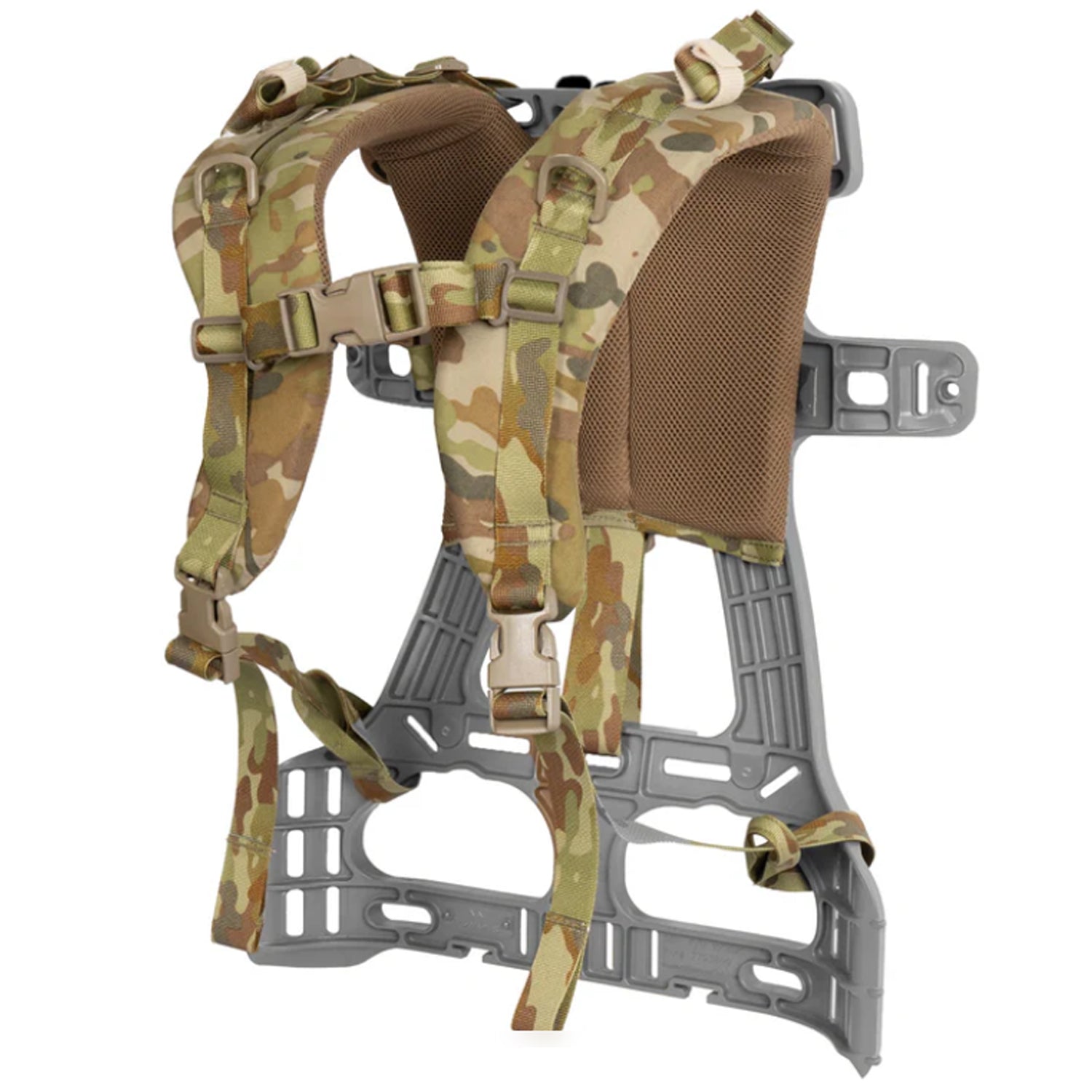 You know how when you put on your pack it feels like somebody has just attached a Kelvinator refrigerator to your back with barbed wire? Well, no longer. We’ve answered the many calls to produce a more comfort-oriented strap set for soldier’s packs. Something like we see in ‘civvie’ packs but never get to use. www.moralepatches.com.au