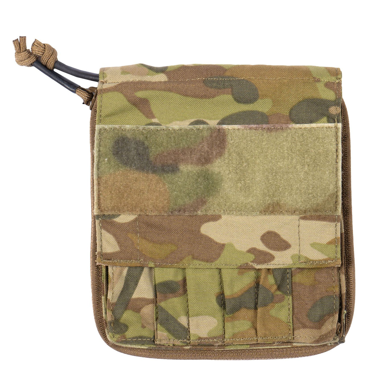 The Platatac S&amp;M Flat admin pouch is designed as a low profile admin/utility pouch to store those items requiring easy access such as your I.D., notebook small map, pens or pencil. It features a top opening zippered compartment with elastic loops inside and a flat front pocket with velcro flap closure. www.moralepatches.com.au