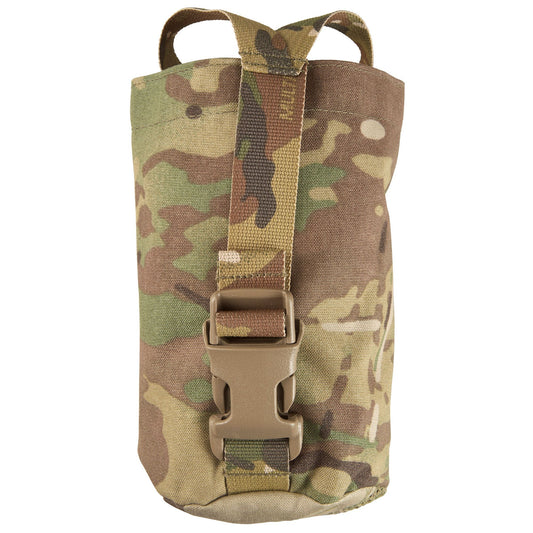 The Nalgene Bottle Pouch is designed to hold a 32oz wide or narrow mouth Nalgene bottle with a titanium cup, a 1L flask. It features a Y style strap with an ITW side release buckle to secure the bottle. www.moralepatches.com.au