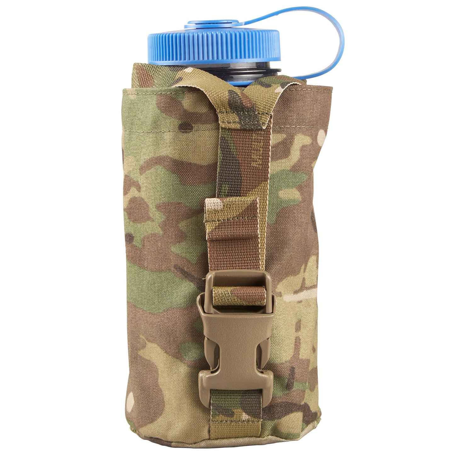 The Nalgene Bottle Pouch is designed to hold a 32oz wide or narrow mouth Nalgene bottle with a titanium cup, a 1L flask. It features a Y style strap with an ITW side release buckle to secure the bottle. www.moralepatches.com.au