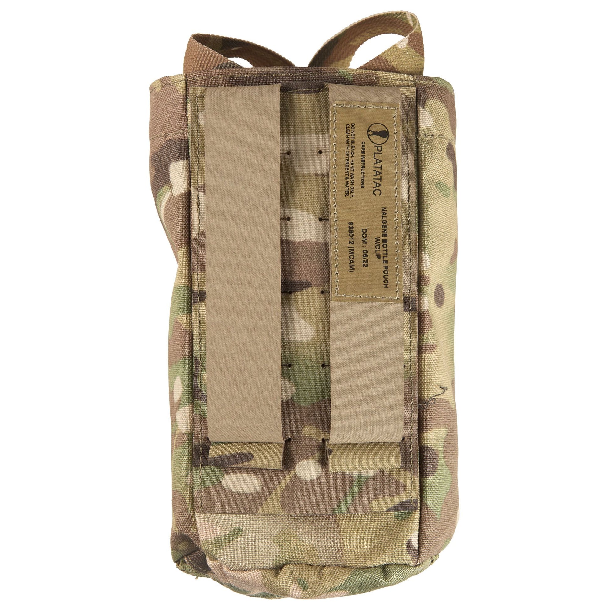 The Nalgene Bottle Pouch is designed to hold a 32oz wide or narrow mouth Nalgene bottle with a titanium cup, a 1L flask. It features a Y style strap with an ITW side release buckle to secure the bottle. www.moralepatches.com.au