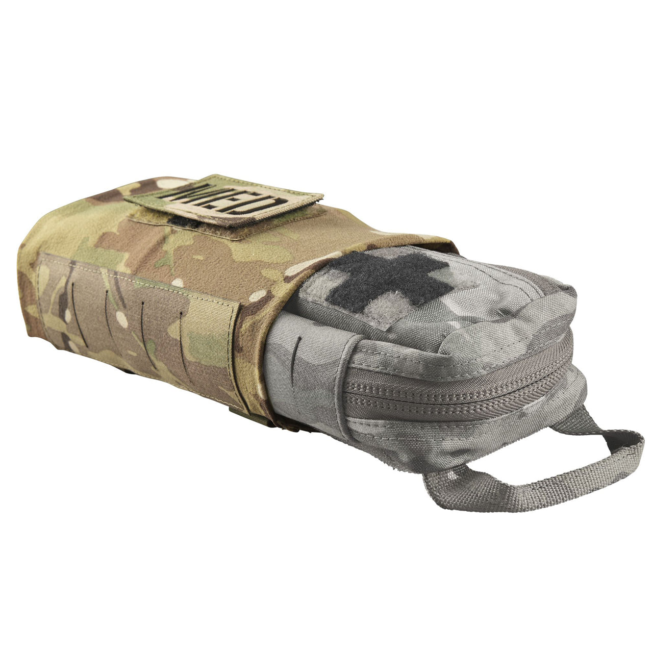 The PLATATAC Tear Away Med Pouch Pull Out Adaptor has been designed to turn your TAMPH (sold separately) from being a side release buckle and Velcro-secured Med Pouch into a side pull Med Pouch so your battle buddy can get your IFAK out quicker and with less hassle. www.moralepatches.com.au
