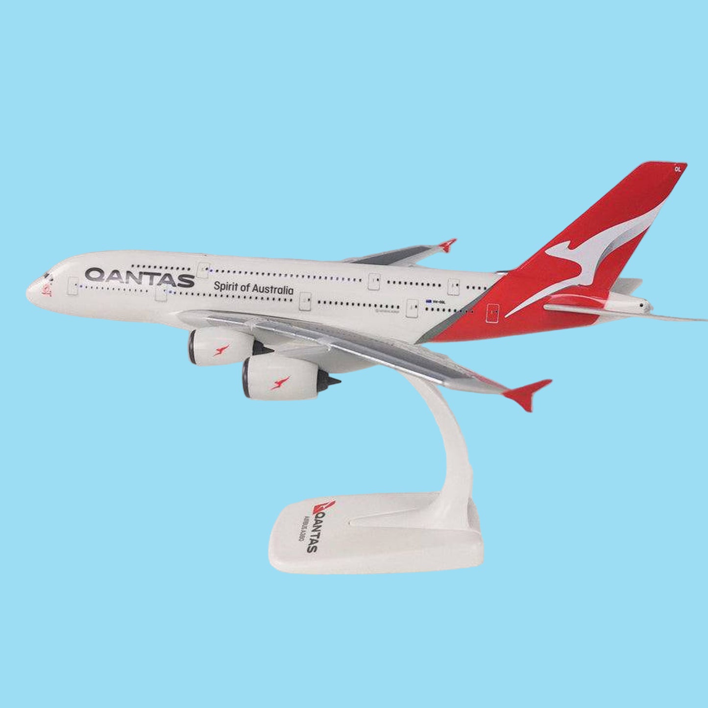 Command your display with this magnificent 1/250 scale A380 from PPC, showcasing Qantas's contemporary new livery on the world's largest passenger airliner. This expertly crafted collectible merges cutting-edge design with aviation's most iconic wide-body aircraft, rendered with exceptional detail and authenticity.  www.moralepatches.com.au