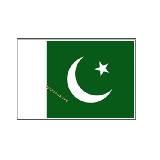 Pakistan gained it’s independence in 1947 when India was portioned into two separate dominions, and became an Islamic Republic in 1956. The national flag of Pakistan is dark green in colour with a white bar, a white crescent in the centre and a five pointed star. www.moralepatches.com.au