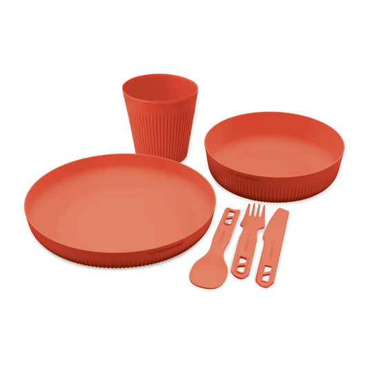 Light, strong and packable, the 6-piece Passage Dinnerware Set offers typical Sea to Summit functionality. Cool Grip sidewalls allow the user to hold the bowl and cup firmly, even when the contents are hot. www.moralepatches.com.au