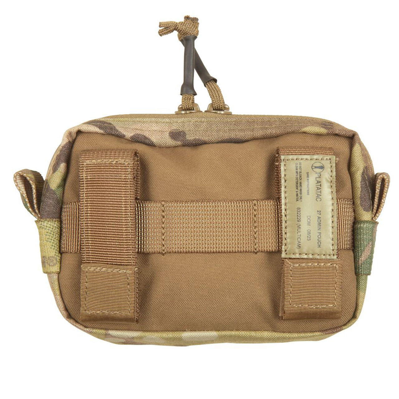 The Platatac 27 admin pouch is a small horizontally mounted zippered general purpose pouch. It features internal organisation and a small flat zippered front pocket. The 27 Admin pouch is perfect as a small quick access pouch mounted to assault packs, plate carriers, chest rigs, belts, etc. www.moralepatches.com.au