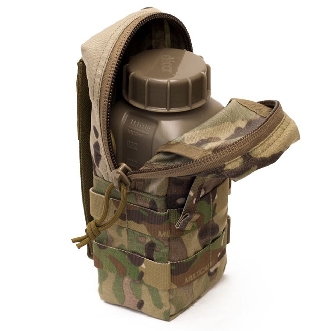 The Accessories Small Flask is designed tofit a 1LT flask, 1L Nalgene bottle with cup, or AN/PRC 152 Multiband Handheld Radio, or just the right amount of mission-essential items, without being cumbersome and interfering with the users' freedom of movement. www.moralepatches.com.au