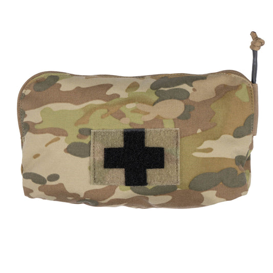 The Platatac Amphib/Water Ops Med Pouch has been designed with the needs of modern operators who opt for smaller, lighter, and slimmer kits. It is large enough to hold the essentials for patient care including a tourniquet, emergency bandages, chest seal and gloves. www.moralepatches.com.au