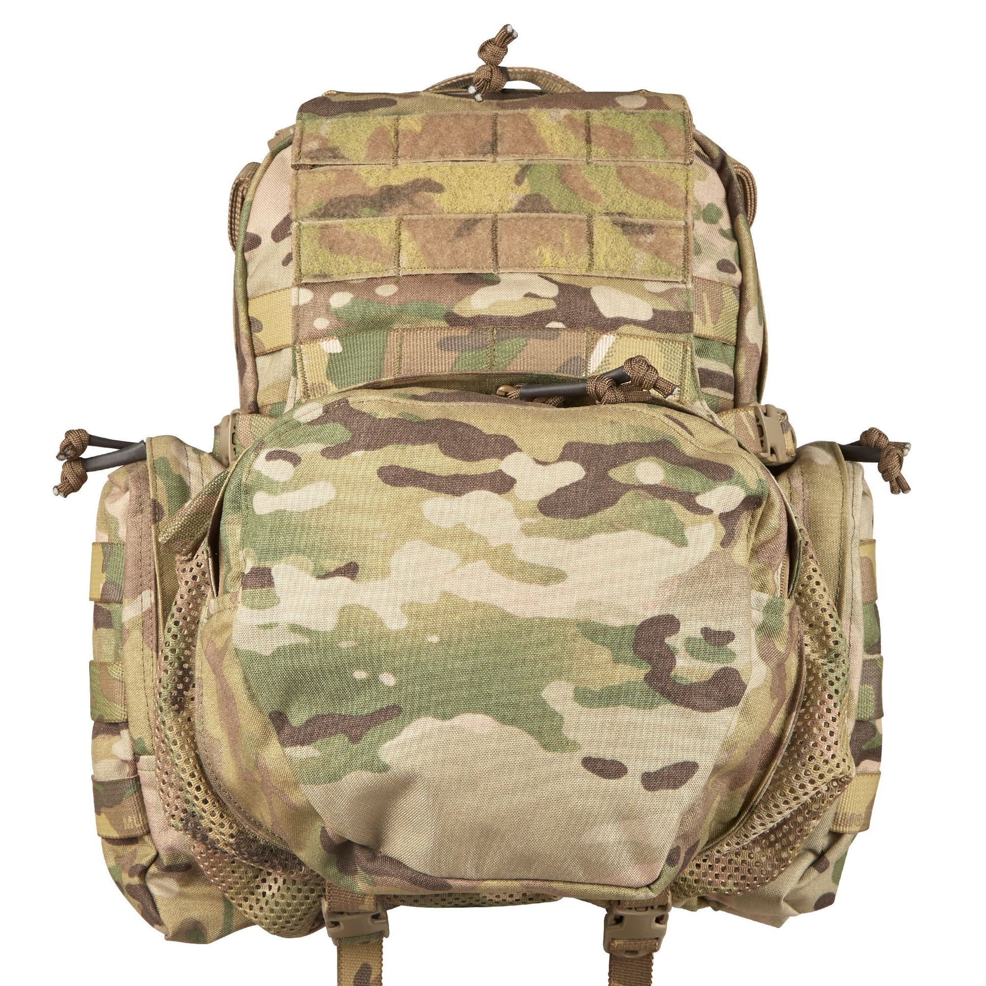 Main compartment 36cm (H) x 23.5cm (W) x 9.5cm (D) Side pockets: 19cm (H) x 9cm (W) x 5cm (D) Front zippered pouch: 25cm (at widest) x 6cm (D) Mesh cargo compartment: 20cm (H) x 23.5cm (W) x 14.5cm (D) Weight 1.02Kg www.moralepatches.com.au
